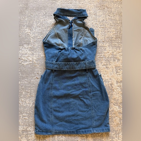 Backless Denim Dress - Picture 5 of 5